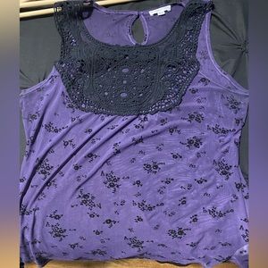 Purple sheer tank
